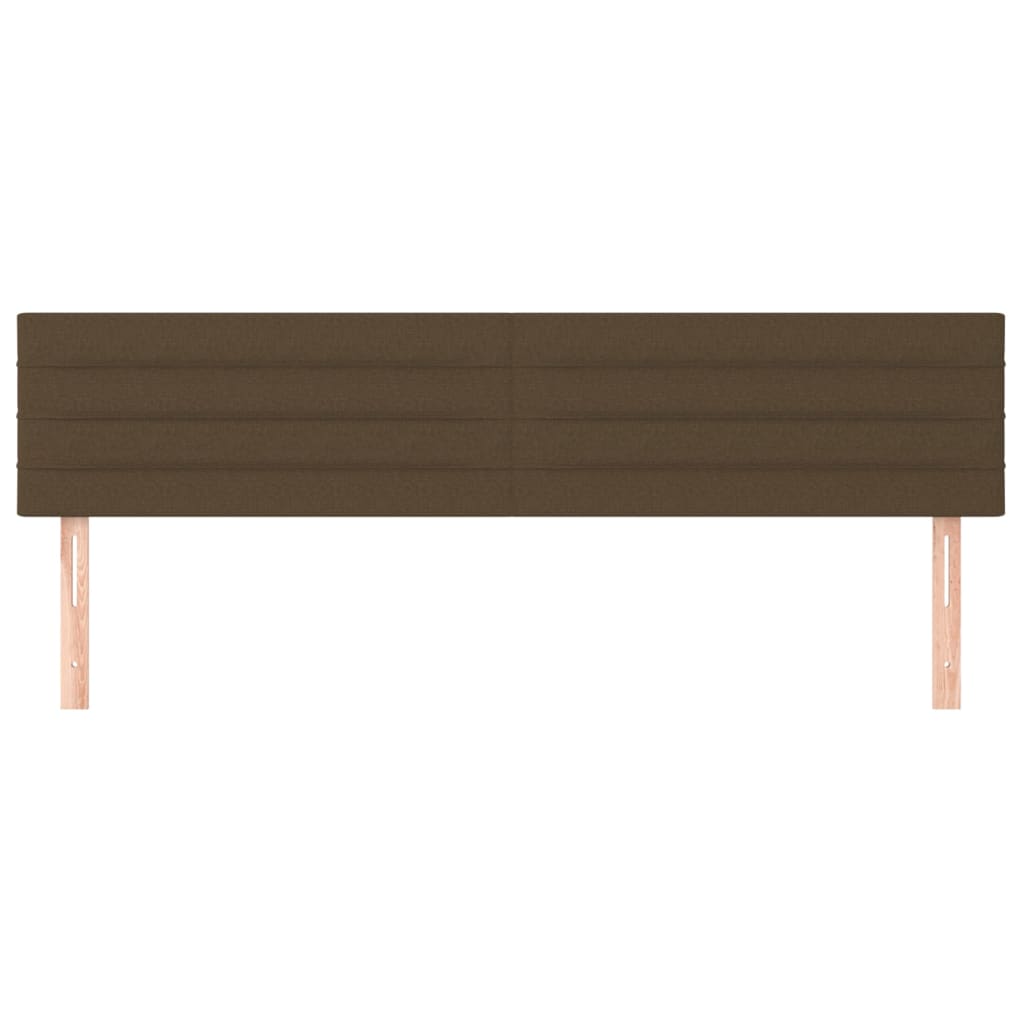 Testiera Marrone Scuro 160x5x78/88 cm in Tessuto
