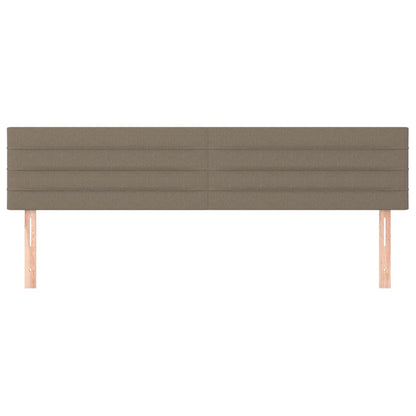 Testiera 2 pz Tortora 80x5x78/88 cm in Tessuto