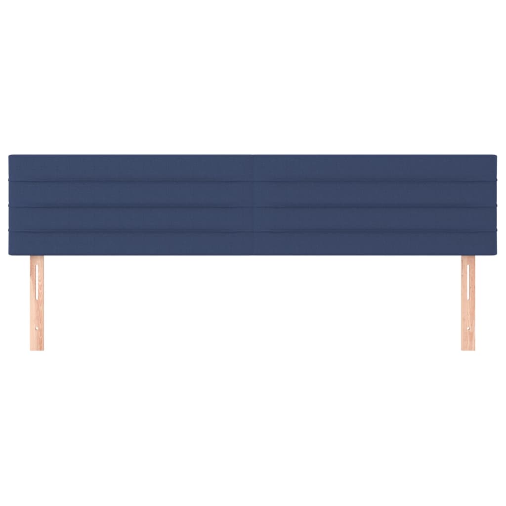 Testiera 2 pz Blu 80x5x78/88 cm in Tessuto