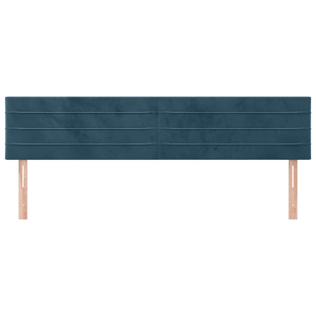 Testiera Blu Scuro 160x5x78/88 cm in Velluto