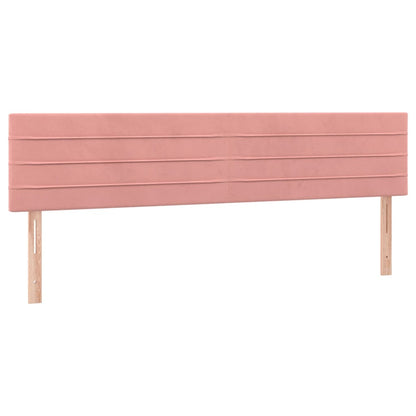 Testiera 2 pz Rosa 80x5x78/88 cm in Velluto