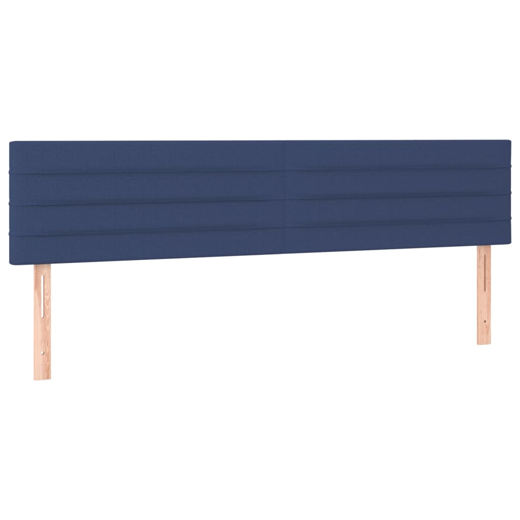 Testiera 2 pz Blu 90x5x78/88 cm in Tessuto