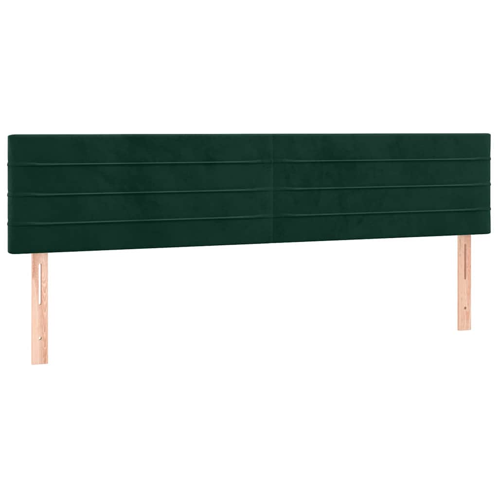 Testiera Verde Scuro 180x5x78/88 cm in Velluto