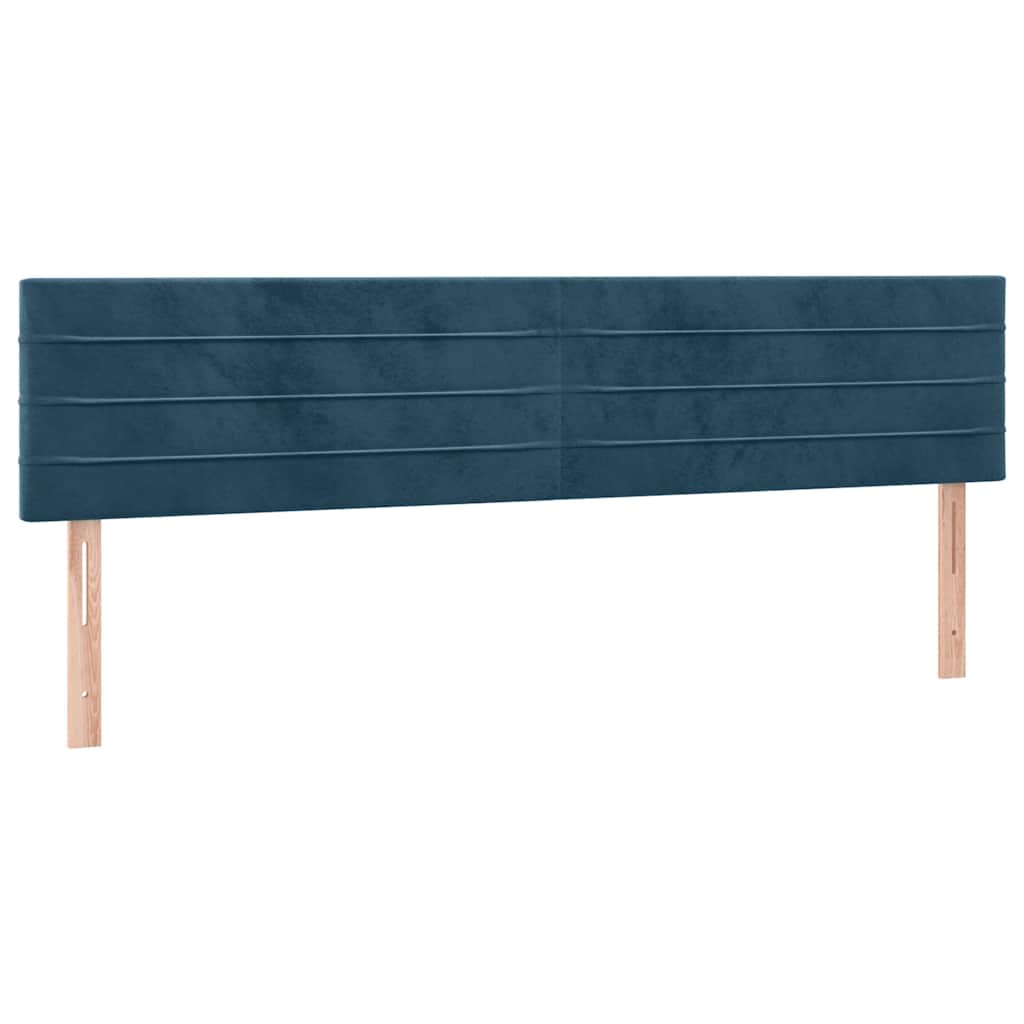 Testiera Blu Scuro 180x5x78/88 cm in Velluto