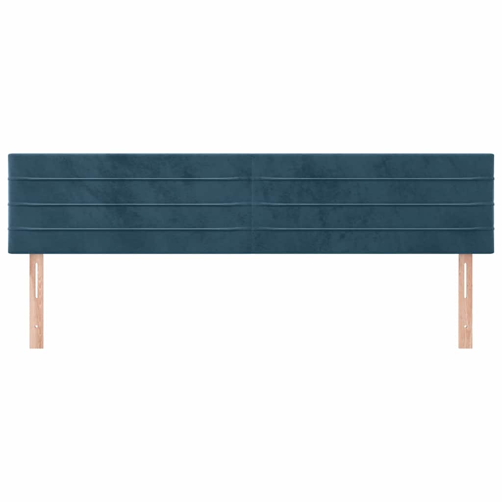 Testiera Blu Scuro 180x5x78/88 cm in Velluto