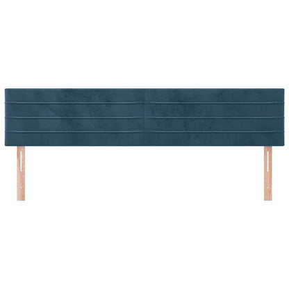 Testiera Blu Scuro 180x5x78/88 cm in Velluto
