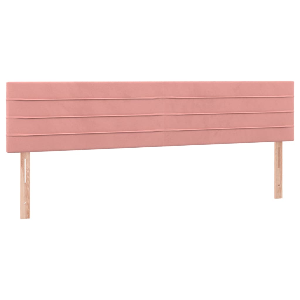 Testiera 2 pz Rosa 90x5x78/88 cm in Velluto