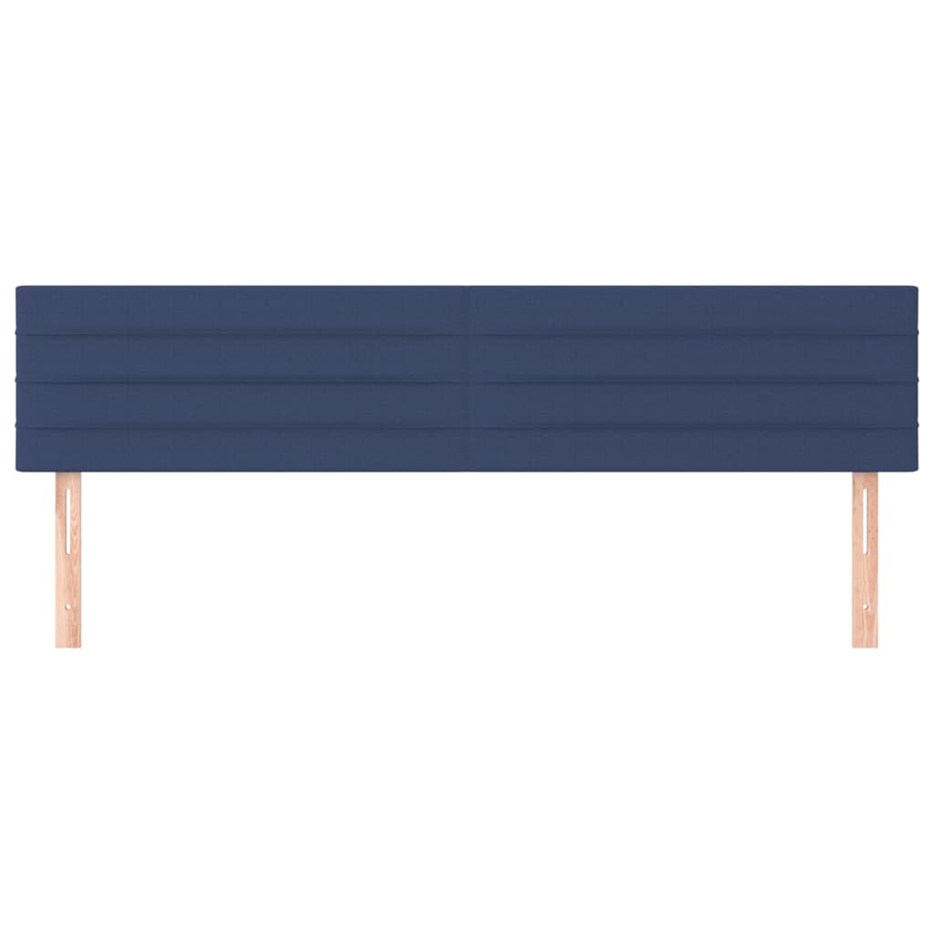 Testiera 2 pz Blu 100x5x78/88 cm in Tessuto