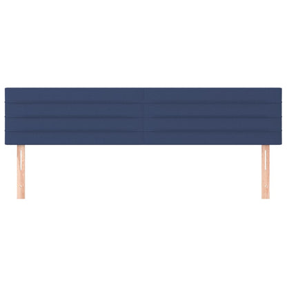 Testiera 2 pz Blu 100x5x78/88 cm in Tessuto