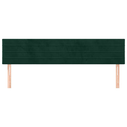Testiera Verde Scuro 200x5x78/88 cm in Velluto
