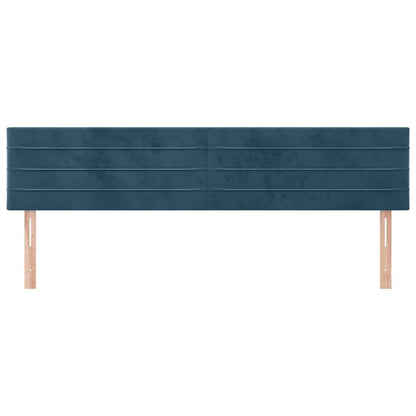 Testiera Blu Scuro 200x5x78/88 cm in Velluto