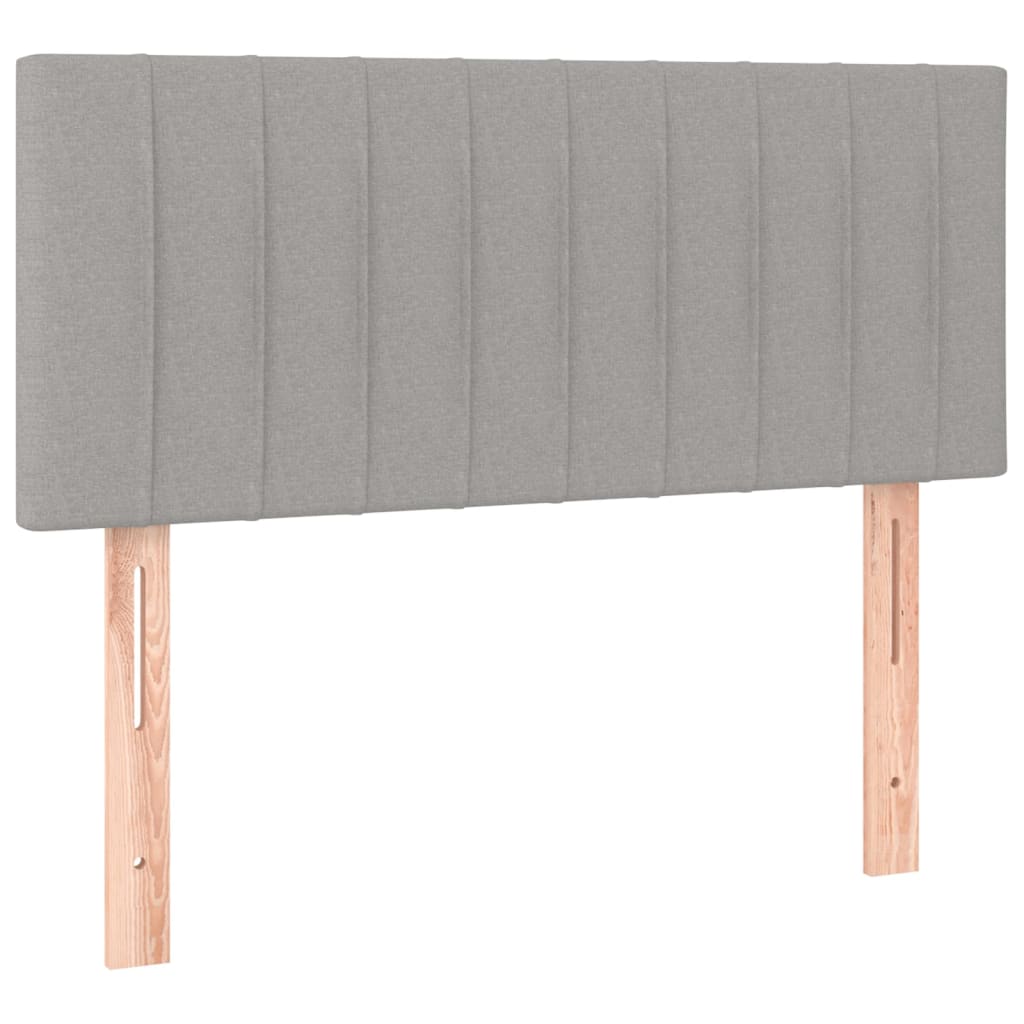 Testiera Grigio Chiaro 80x5x78/88 cm in Tessuto