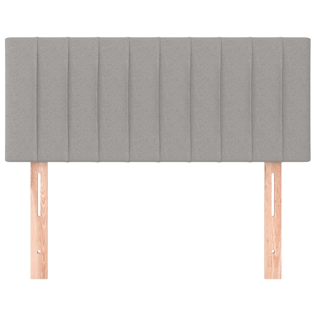 Testiera Grigio Chiaro 80x5x78/88 cm in Tessuto