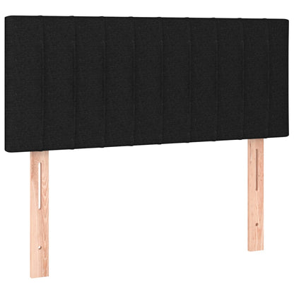 Testiera Nera 80x5x78/88 cm in Tessuto