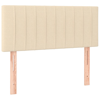 Testiera Crema 80x5x78/88 cm in Tessuto