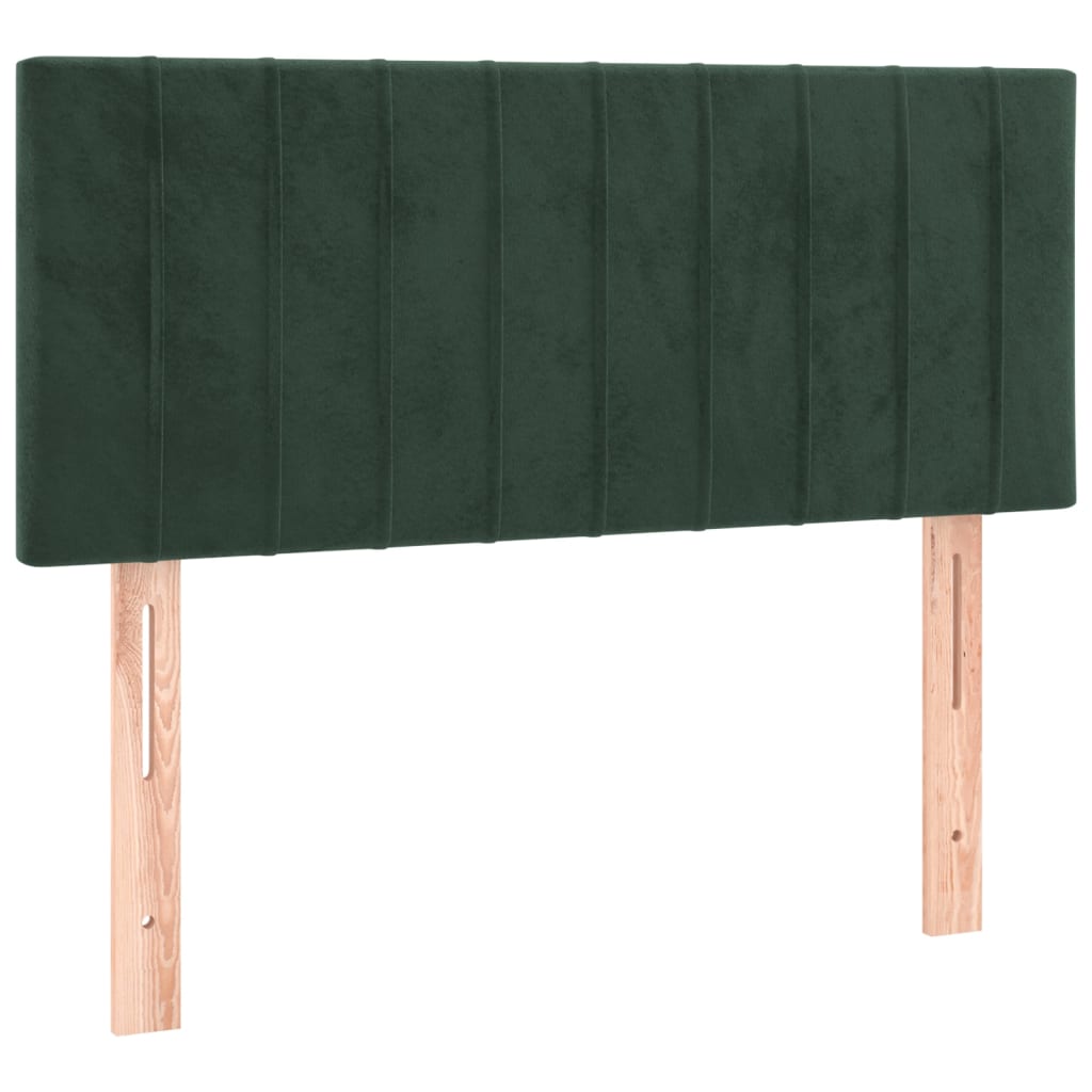Testiera Verde Scuro 80x5x78/88 cm in Velluto