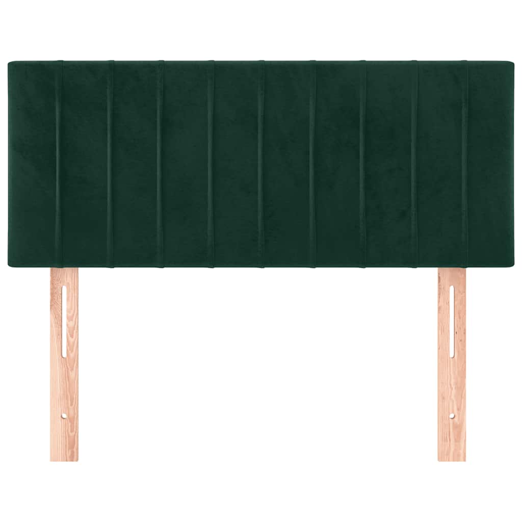 Testiera Verde Scuro 80x5x78/88 cm in Velluto