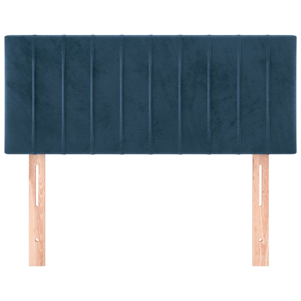 Testiera Blu Scuro 80x5x78/88 cm in Velluto