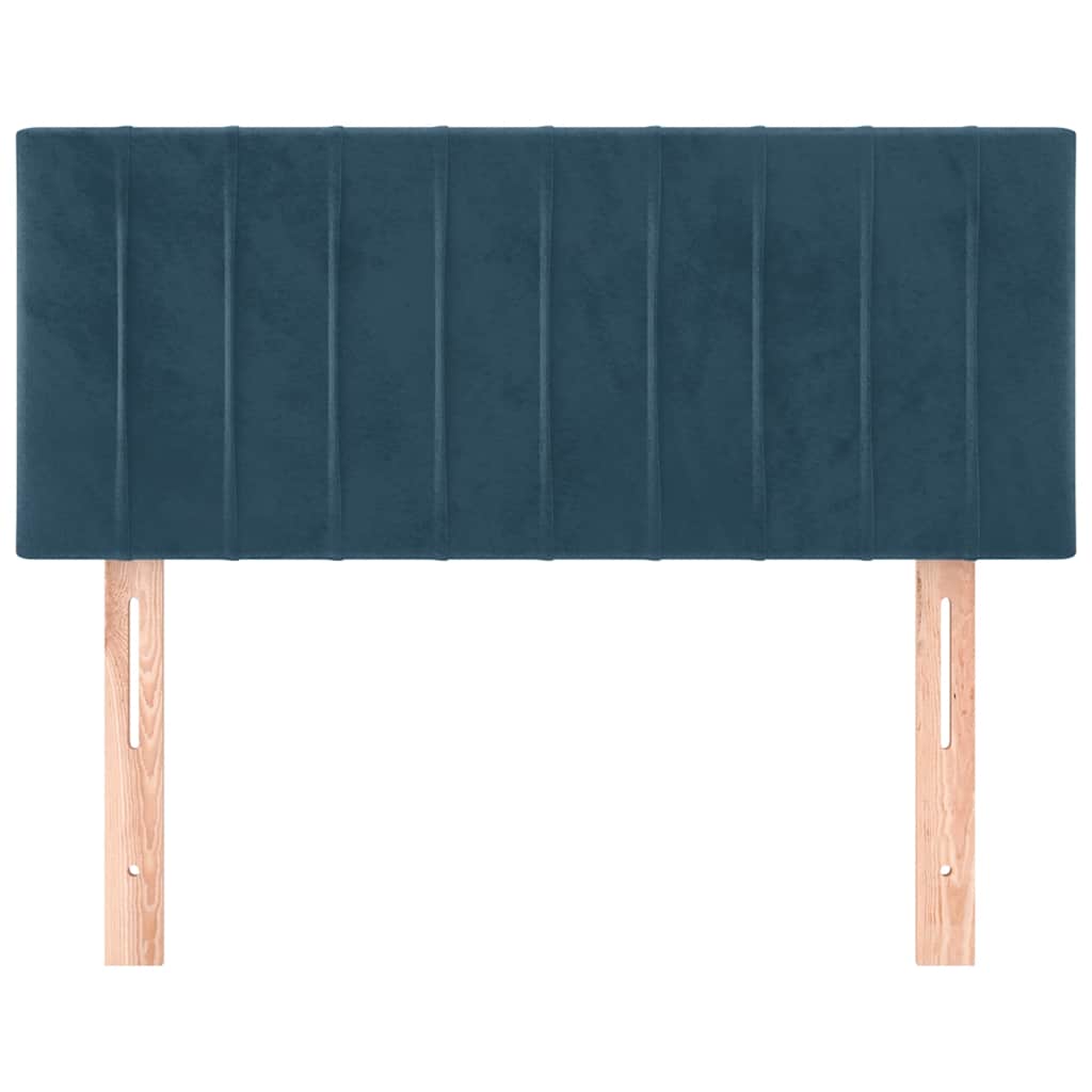 Testiera Blu Scuro 80x5x78/88 cm in Velluto