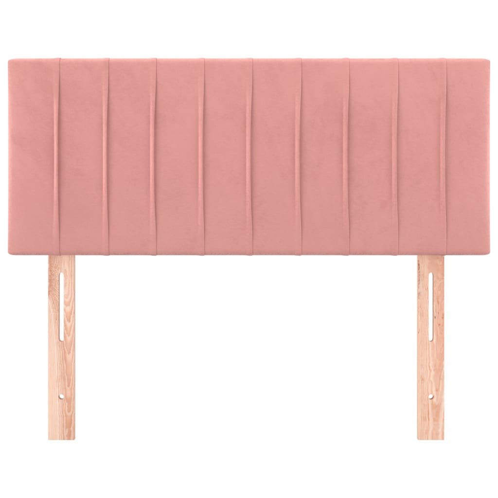 Testiera Rosa 80x5x78/88 cm in Velluto