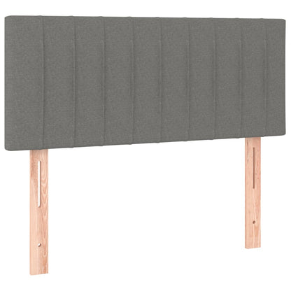 Testiera Grigio Scuro 90x5x78/88 cm in Tessuto