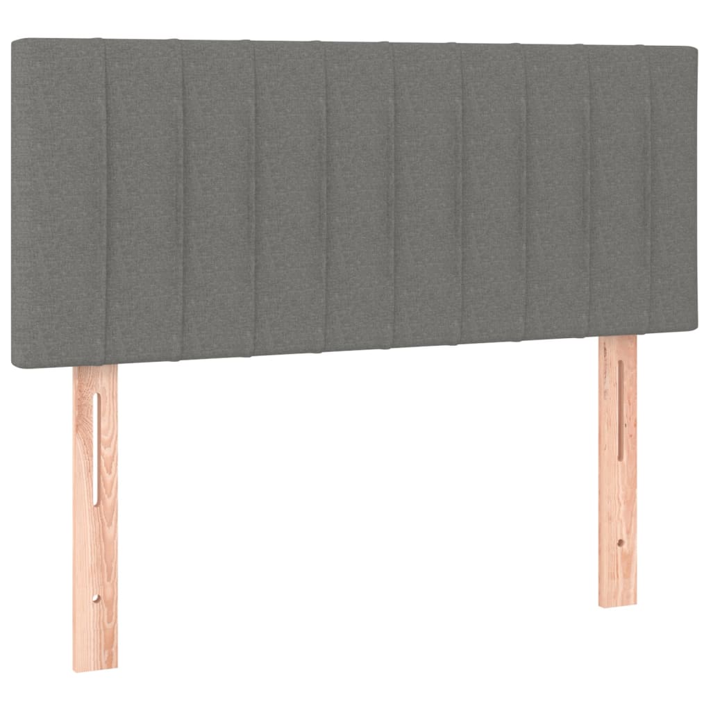 Testiera Grigio Scuro 90x5x78/88 cm in Tessuto