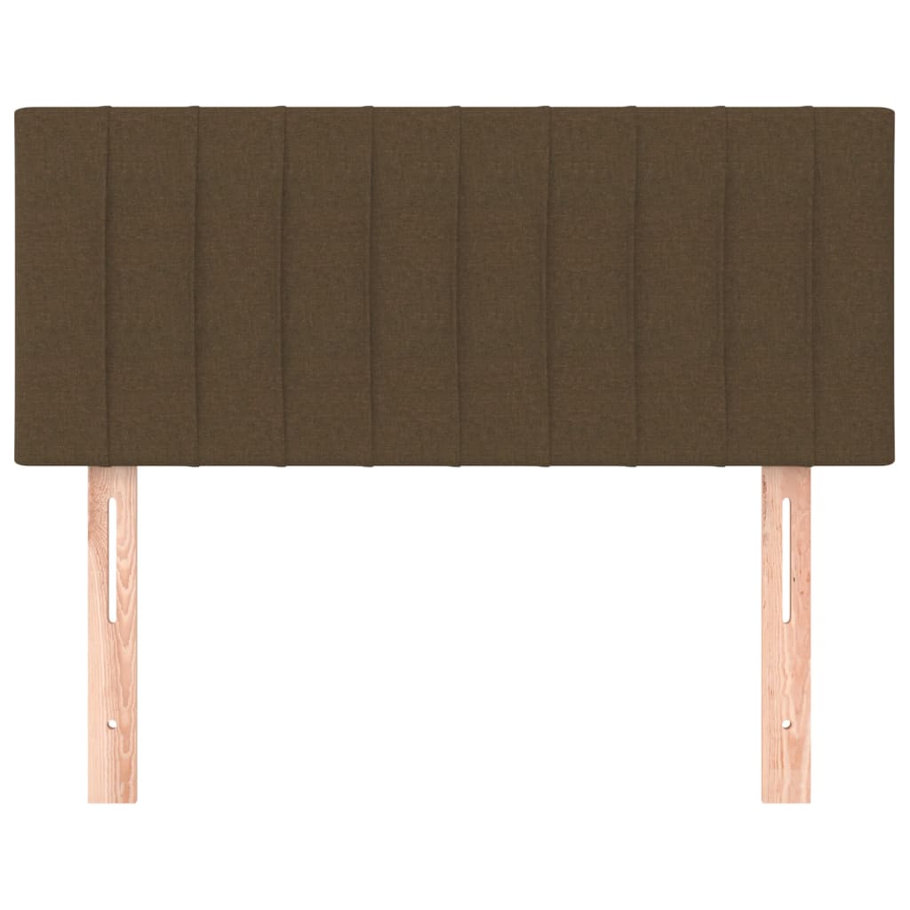 Testiera Marrone Scuro 90x5x78/88 cm in Tessuto