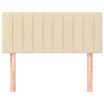 Testiera Crema 90x5x78/88 cm in Tessuto
