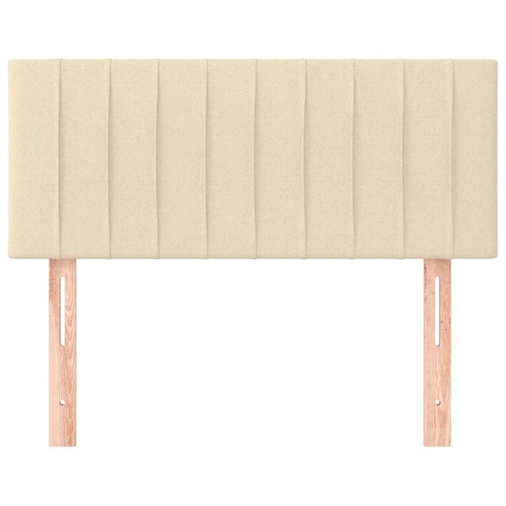 Testiera Crema 90x5x78/88 cm in Tessuto