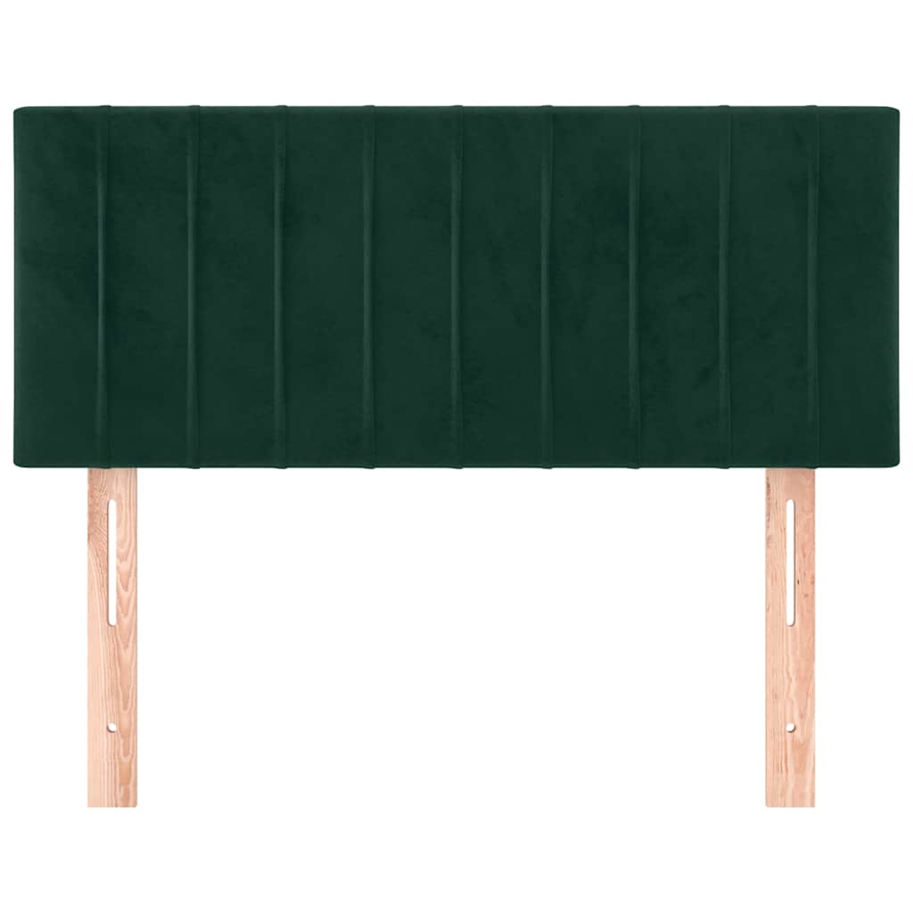 Testiera Verde scuro 90x5x78/88 cm in Velluto