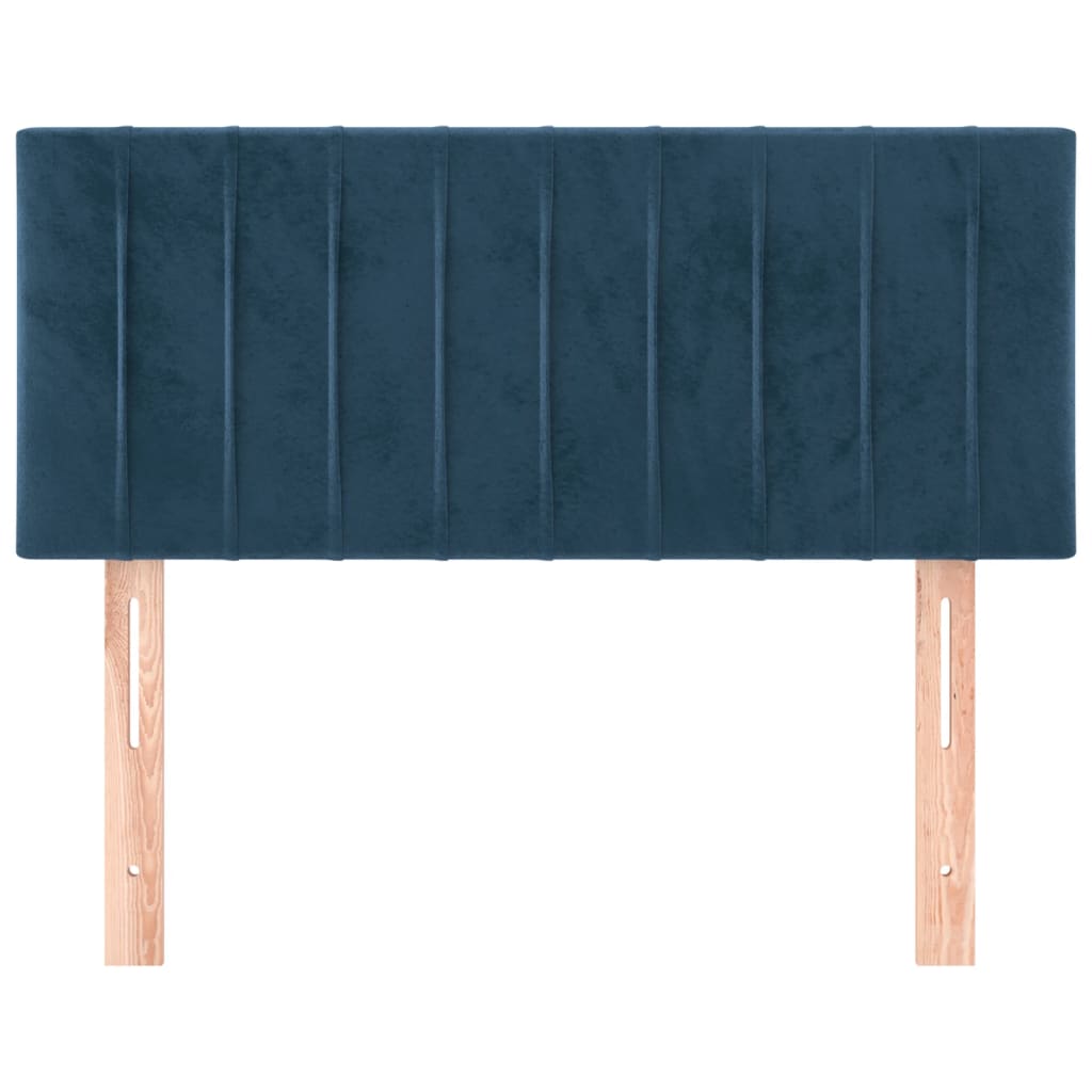 Testiera Blu scuro 90x5x78/88 cm in Tessuto