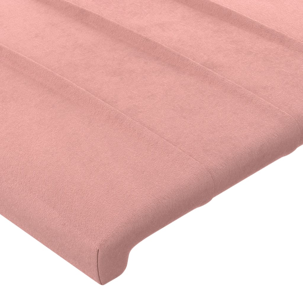 Testiera Rosa 90x5x78/88 cm in Tessuto