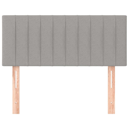 Testiera Grigio Chiaro 100x5x78/88 cm in Tessuto