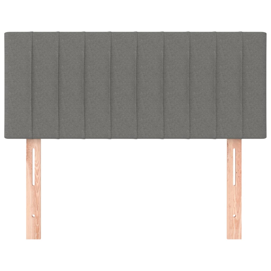 Testiera Grigio Scuro 100x5x78/88 cm in Tessuto