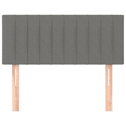 Testiera Grigio Scuro 100x5x78/88 cm in Tessuto