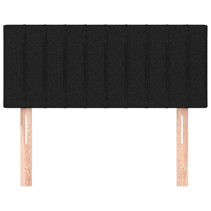 Testiera Nera 100x5x78/88 cm in Tessuto