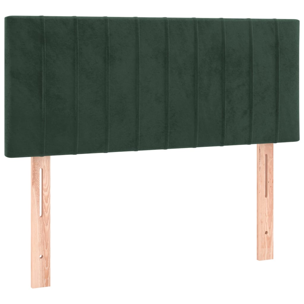 Testiera Verde Scuro 100x5x78/88 cm in Velluto