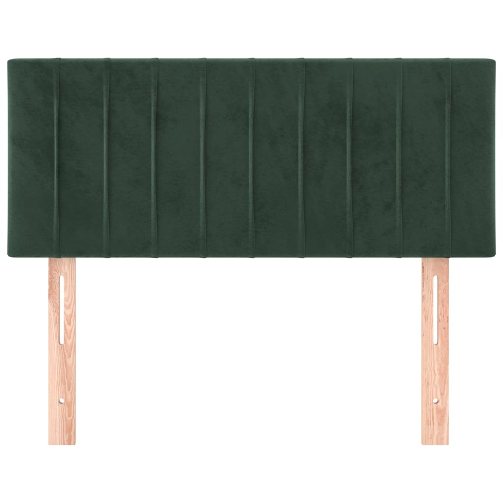 Testiera Verde Scuro 100x5x78/88 cm in Velluto