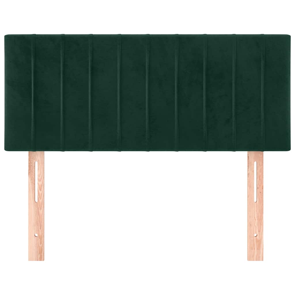 Testiera Verde Scuro 100x5x78/88 cm in Velluto