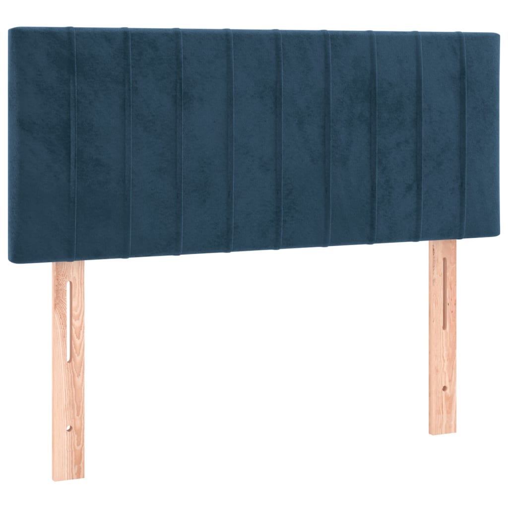 Testiera Blu Scuro 100x5x78/88 cm in Velluto