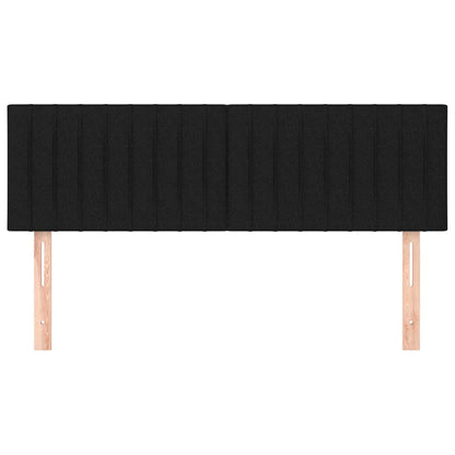 Testiere 2 pz Nere72x5x78/88 cm in Tessuto