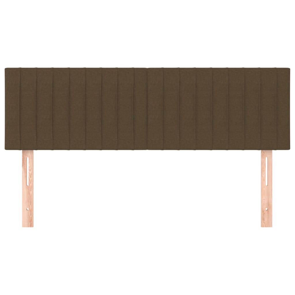Testiera Marrone Scuro 144x5x78/88 cm in Tessuto