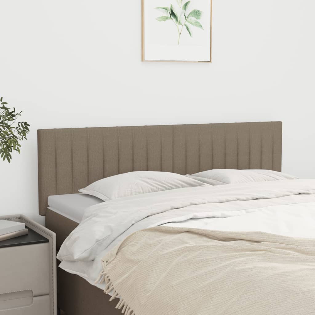 Testiera Tortora 144x5x78/88 cm in Tessuto