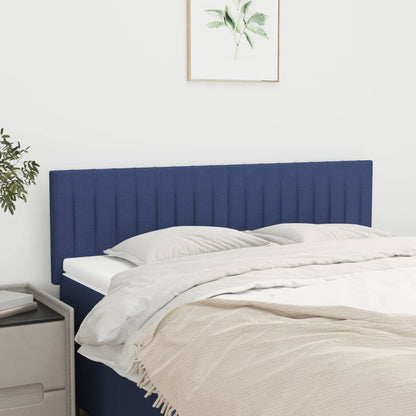 Testiera Blu 144x5x78/88 cm in Tessuto