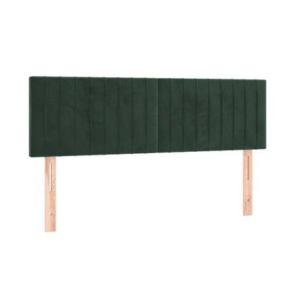 Testiere 2 pz Verde Scuro 72x5x78/88 cm in Velluto