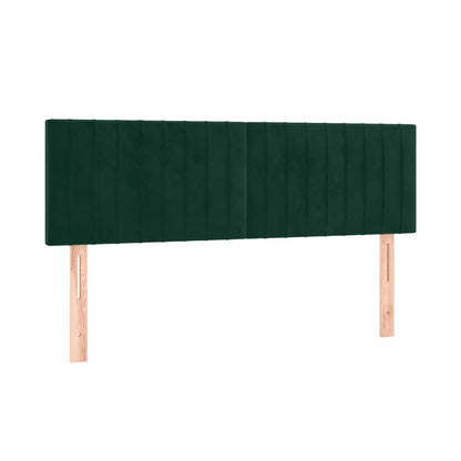 Testiera Verde Scuro 144x5x78/88 cm in Velluto