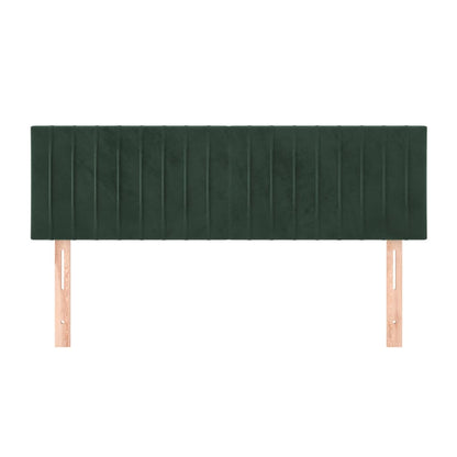 Testiere 2 pz Verde Scuro 72x5x78/88 cm in Velluto