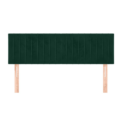 Testiera Verde Scuro 144x5x78/88 cm in Velluto