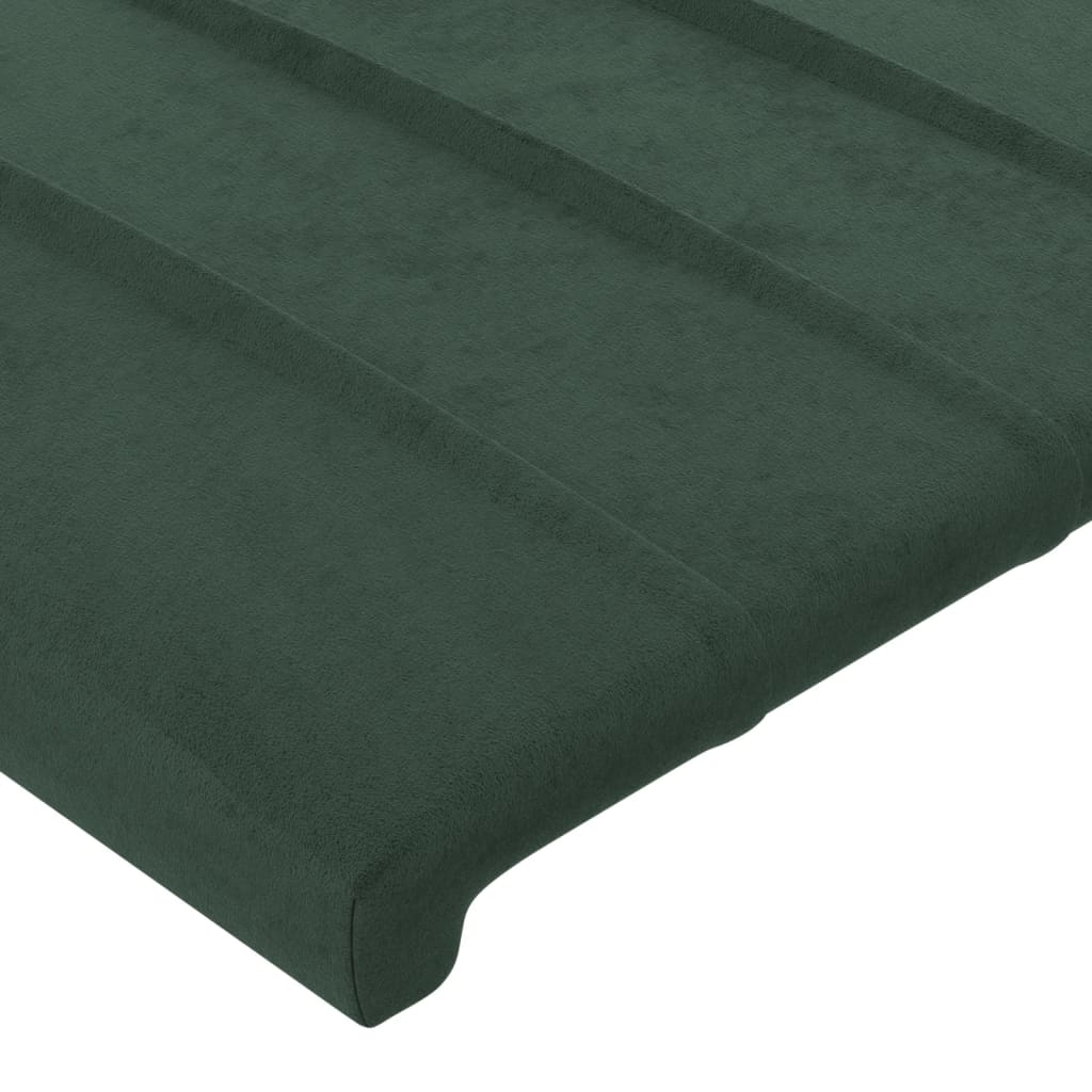 Testiere 2 pz Verde Scuro 72x5x78/88 cm in Velluto