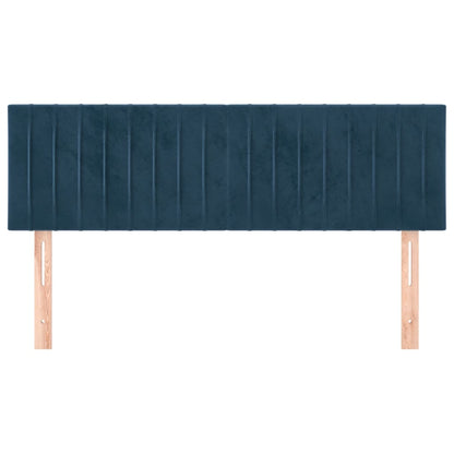 Testiere 2 pz Blu Scuro 72x5x78/88 cm in Velluto